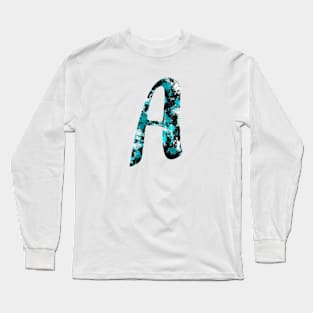 Paint Splash Letter A Long Sleeve T-Shirt